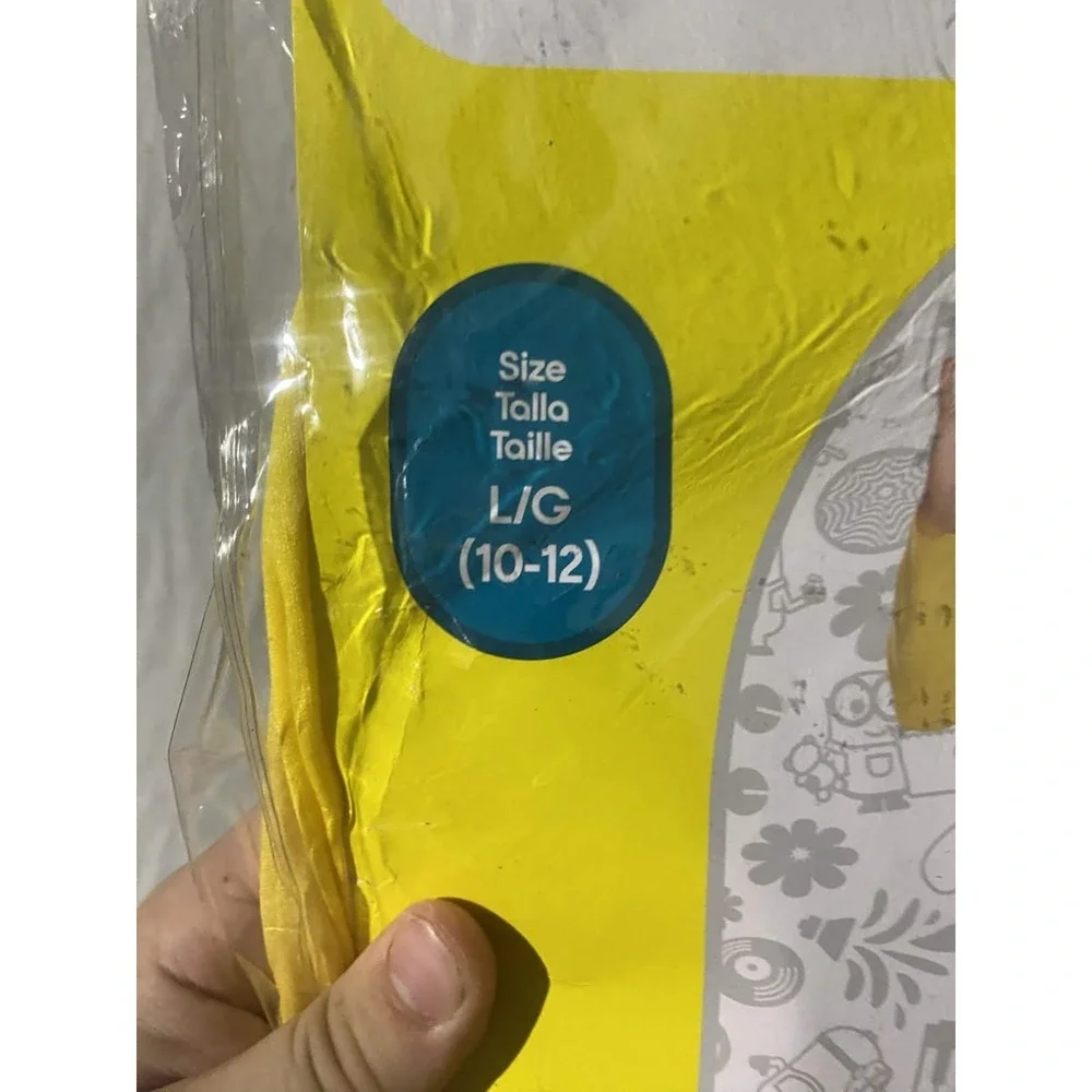 Disguise Minions Jumpsuit Outfit Toddler Large 10-12 Yellow Blue Costume Cosplay